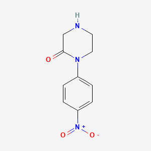 molecular formula C10H11N3O3 B3023449 1-(4-Nitrophenyl)piperazin-2-one CAS No. 867166-73-2