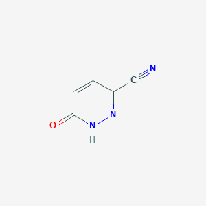 molecular formula C5H3N3O B3023474 6-Oxo-1,6-dihydropyridazine-3-carbonitrile CAS No. 468067-87-0