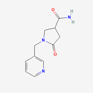 5-Oxo-1-(pyridin-3-ylmethyl)pyrrolidine-3-carboxamide