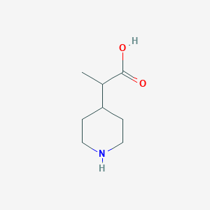molecular formula C8H15NO2 B3023532 2-(Piperidin-4-yl)propanoic acid CAS No. 90205-09-7