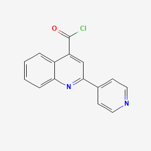 molecular formula C15H9ClN2O B3023546 2-Pyridin-4-ylquinoline-4-carbonyl chloride hydrochloride CAS No. 740064-57-7