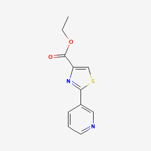 molecular formula C11H10N2O2S B3023548 Ethyl 2-(pyridin-3-YL)thiazole-4-carboxylate CAS No. 39067-28-2