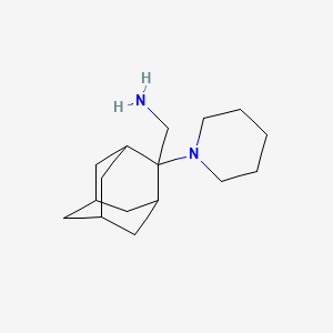[(2-Piperidin-1-yl-2-adamantyl)methyl]amine