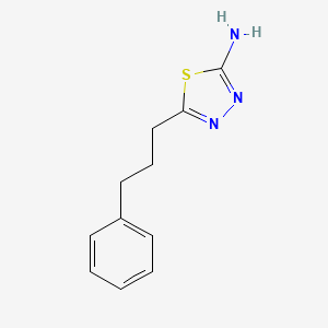 5-(3-Phenylpropyl)-1,3,4-thiadiazol-2-amine