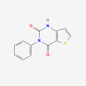 molecular formula C12H8N2O2S B3023563 3-phenylthieno[3,2-d]pyrimidine-2,4(1H,3H)-dione CAS No. 16233-52-6
