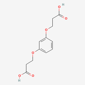 molecular formula C12H14O6 B3023568 3,3'-[1,3-Phenylenebis(oxy)]dipropanoic acid CAS No. 61479-41-2