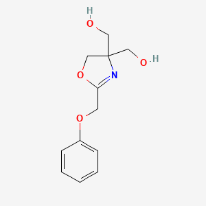 [2-(Phenoxymethyl)-4,5-dihydro-1,3-oxazole-4,4-diyl]dimethanol