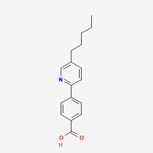 4-(5-Pentylpyridin-2-yl)benzoic acid