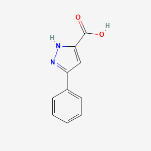 molecular formula C10H8N2O2 B3023621 3-phenyl-1H-pyrazole-5-carboxylic acid CAS No. 5071-61-4
