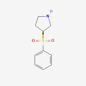 molecular formula C10H13NO2S B3023639 (S)-3-(Phenylsulfonyl)pyrrolidine CAS No. 1408057-40-8