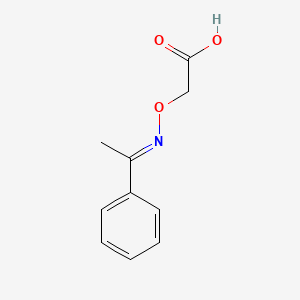 molecular formula C10H11NO3 B3023648 (1-Phenyl-ethylideneaminooxy)-acetic acid CAS No. 63563-93-9
