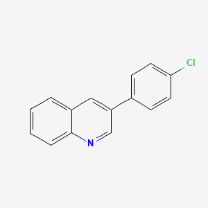 molecular formula C15H10ClN B3023680 3-(4-Chlorophenyl)quinoline CAS No. 3237-59-0