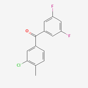 3-Chloro-3',5'-difluoro-4-methylbenzophenone