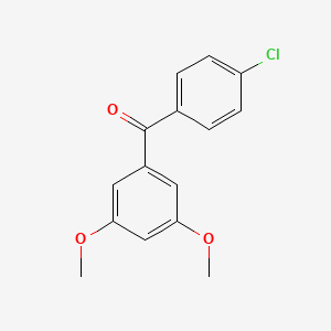 molecular formula C15H13ClO3 B3023705 4-Chloro-3',5'-dimethoxybenzophenone CAS No. 951892-01-6