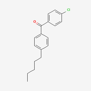 molecular formula C18H19ClO B3023718 (4-Chlorophenyl)(4-pentylphenyl)methanone CAS No. 951887-48-2