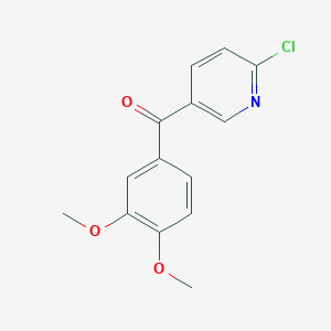 2-Chloro-5-(3,4-dimethoxybenzoyl)pyridine