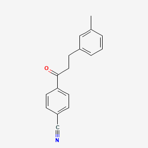 B3023732 4'-Cyano-3-(3-methylphenyl)propiophenone CAS No. 898790-47-1