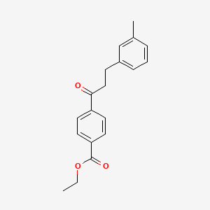 B3023734 4'-Carboethoxy-3-(3-methylphenyl)propiophenone CAS No. 898790-53-9
