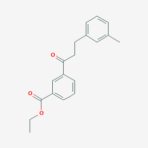 B3023735 3'-Carboethoxy-3-(3-methylphenyl)propiophenone CAS No. 898790-51-7