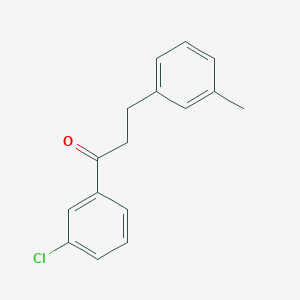 molecular formula C16H15ClO B3023736 3'-Chloro-3-(3-methylphenyl)propiophenone CAS No. 898790-63-1