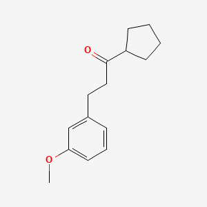 Cyclopentyl 2-(3-methoxyphenyl)ethyl ketone