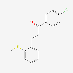 4'-Chloro-3-(2-thiomethylphenyl)propiophenone