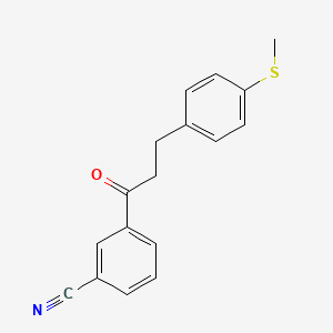 3'-Cyano-3-(4-thiomethylphenyl)propiophenone