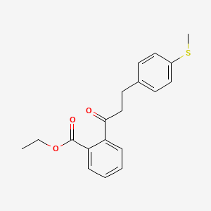2'-Carboethoxy-3-(4-thiomethylphenyl)propiophenone