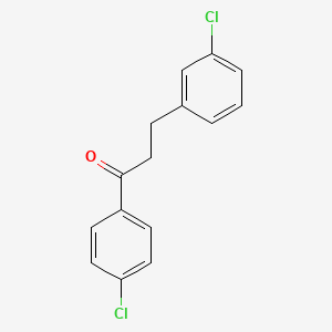 molecular formula C15H12Cl2O B3023797 4'-Chloro-3-(3-chlorophenyl)propiophenone CAS No. 898762-62-4