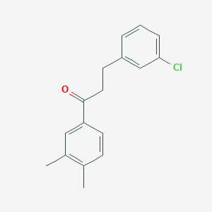 3-(3-Chlorophenyl)-3',4'-dimethylpropiophenone