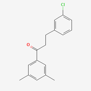 3-(3-Chlorophenyl)-3',5'-dimethylpropiophenone