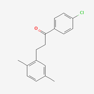 B3023855 4'-Chloro-3-(2,5-dimethylphenyl)propiophenone CAS No. 898753-39-4