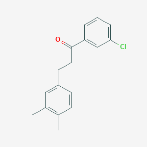 B3023877 3'-Chloro-3-(3,4-dimethylphenyl)propiophenone CAS No. 898779-20-9