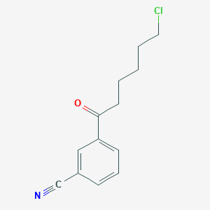 B3023917 6-Chloro-1-(3-cyanophenyl)-1-oxohexane CAS No. 898786-74-8