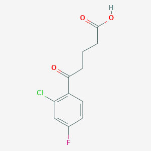 molecular formula C11H10ClFO3 B3023923 5-(2-Chloro-4-fluorophenyl)-5-oxovaleric acid CAS No. 951889-41-1