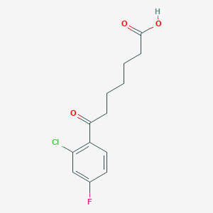 7-(2-Chloro-4-fluorophenyl)-7-oxoheptanoic acid