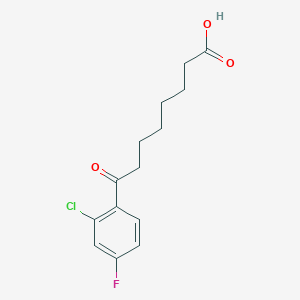 8-(2-Chloro-4-fluorophenyl)-8-oxooctanoic acid