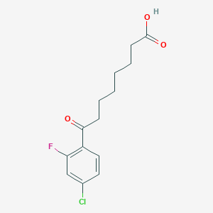8-(4-Chloro-2-fluorophenyl)-8-oxooctanoic acid