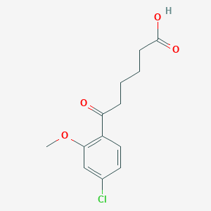 6-(4-Chloro-2-methoxyphenyl)-6-oxohexanoic acid