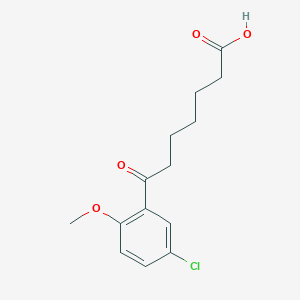 7-(5-Chloro-2-methoxyphenyl)-7-oxoheptanoic acid