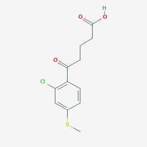 5-(2-Chloro-4-(methylthio)phenyl)-5-oxovaleric acid