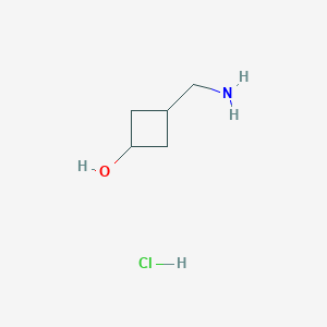 molecular formula C5H12ClNO B3023967 3-(Aminomethyl)cyclobutanol hydrochloride CAS No. 1400744-20-8