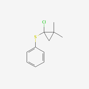molecular formula C11H13ClS B3023969 [(1-Chloro-2,2-dimethylcyclopropyl)thio]benzene CAS No. 5533-19-7