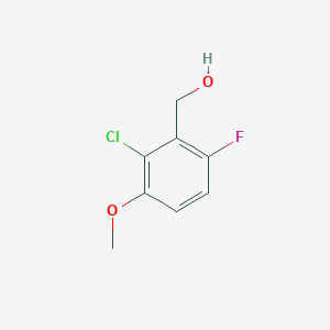 molecular formula C8H8ClFO2 B3023971 2-Chloro-6-fluoro-3-methoxybenzyl alcohol CAS No. 886499-49-6