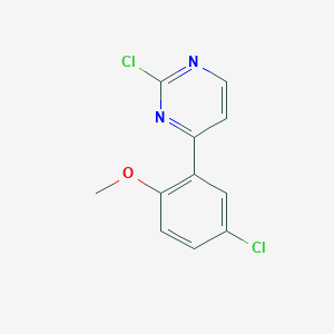 2-Chloro-4-(5-chloro-2-methoxyphenyl)pyrimidine