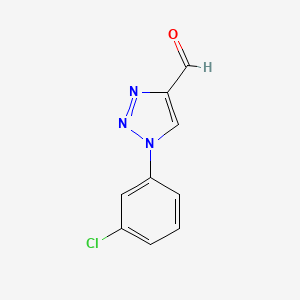 molecular formula C9H6ClN3O B3023994 1-(3-chlorophenyl)-1H-1,2,3-triazole-4-carbaldehyde CAS No. 825635-27-6