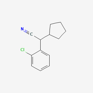 molecular formula C13H14ClN B3023996 2-(2-Chlorophenyl)-2-cyclopentylacetonitrile CAS No. 92026-20-5