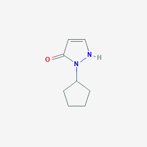 molecular formula C8H12N2O B3024015 1-cyclopentyl-1H-pyrazol-5-ol CAS No. 1566287-80-6
