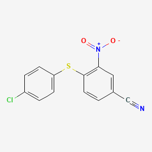 4-[(4-Chlorophenyl)sulfanyl]-3-nitrobenzenecarbonitrile