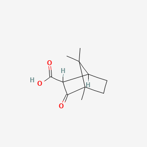 molecular formula C11H16O3 B3024022 4,7,7-Trimethyl-3-oxobicyclo[2.2.1]heptane-2-carboxylic acid CAS No. 474-98-6